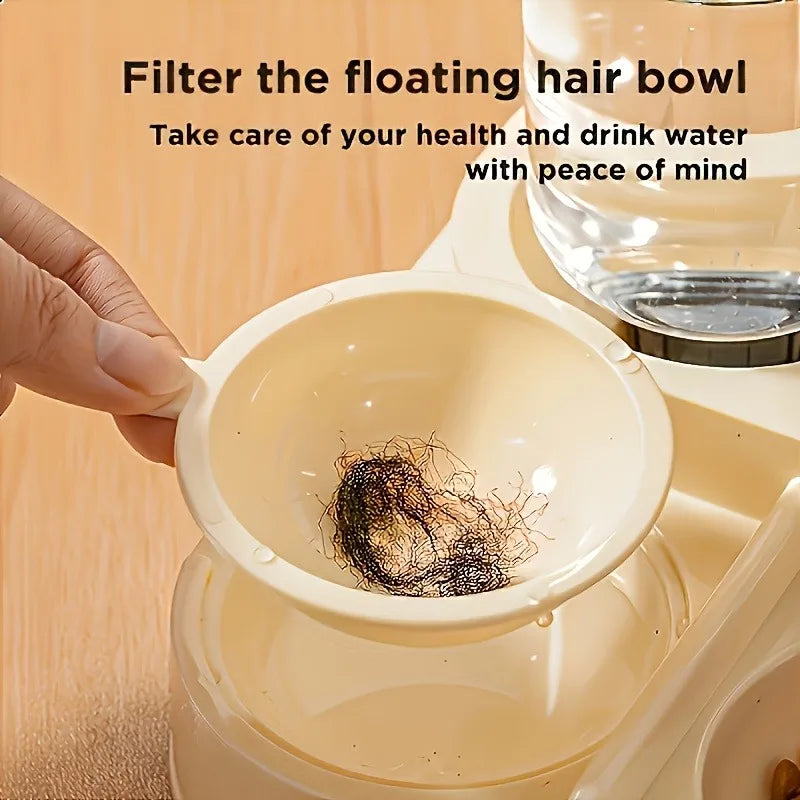 Hands-Free Pet Feeding Station — Gravity Feeder & Water Dispenser