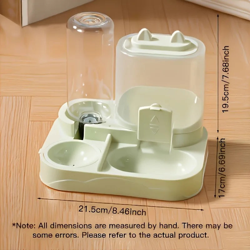 Hands-Free Pet Feeding Station — Gravity Feeder & Water Dispenser